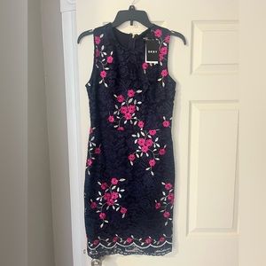 Navy Blue Lace Dress NWT